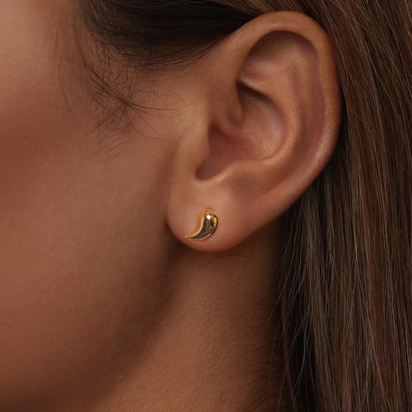 Stud Earrings Comma S925 Silver/Gold Plated