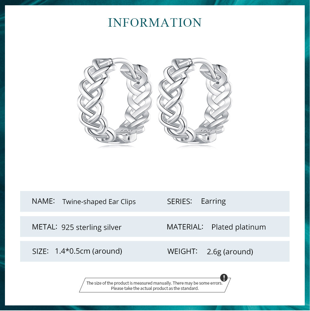 Creolen Classic Twist Openwork S925 Silber