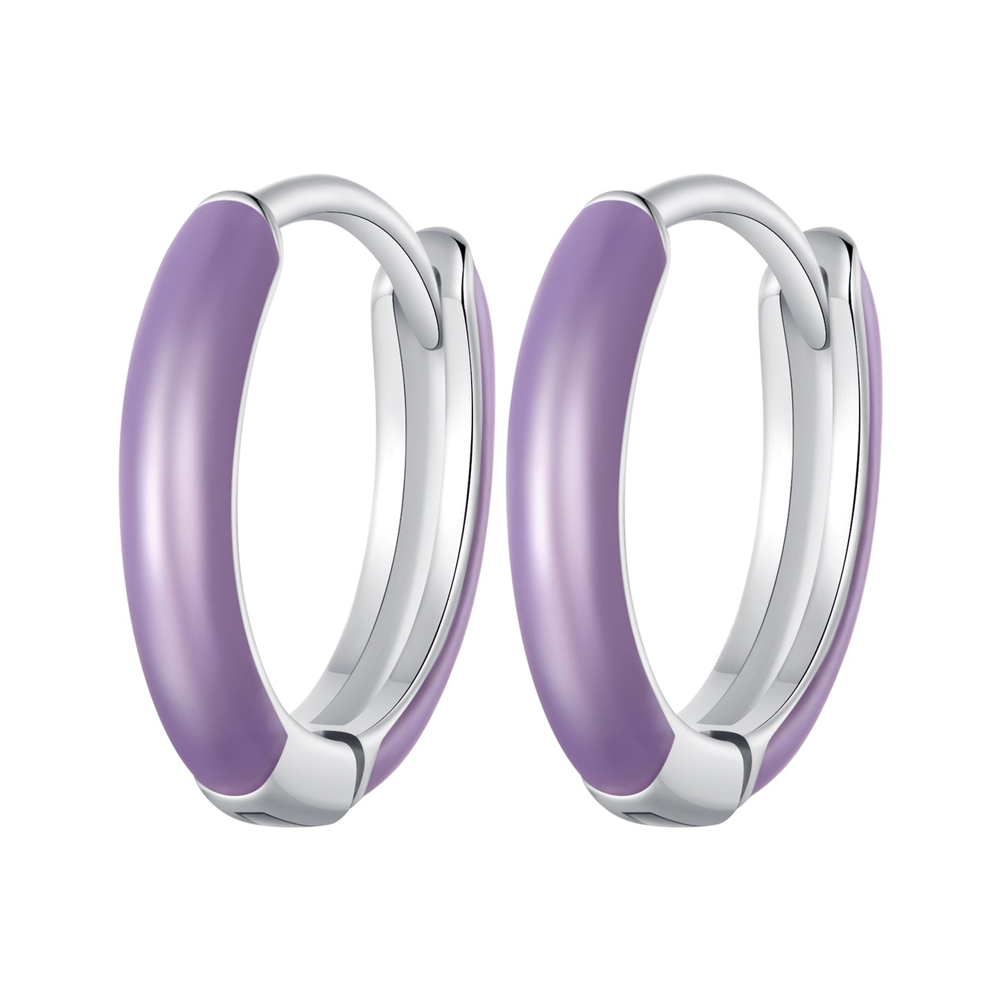 Hoop Earrings Classic Circle Luminous S925 Silver