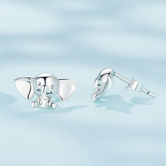 Stud Earrings Elephant S925 Silver Animal Collection